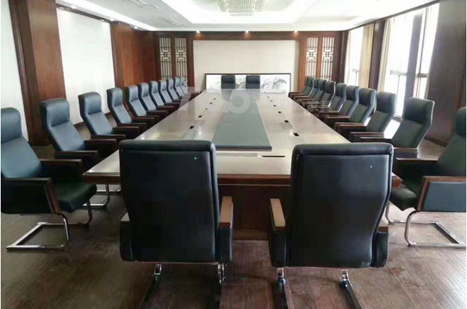 政府會議區會議桌椅案例
